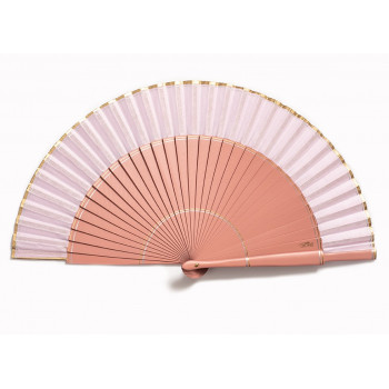 Abanico Liso Rosa Suave