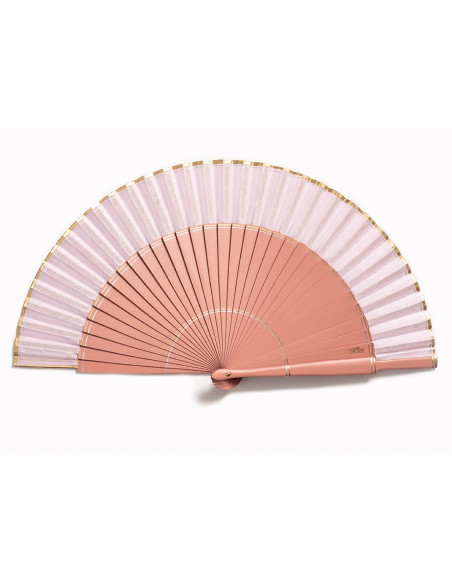 Abanico Liso Rosa Suave