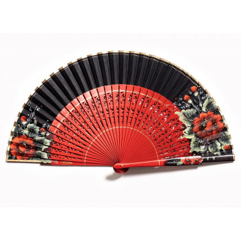 Abanico Contraste Rojo/Negro