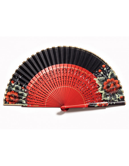 Abanico Contraste Rojo/Negro