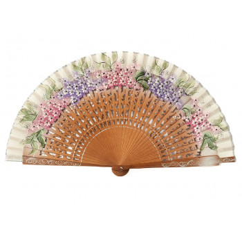 Abanico Calado Lilas