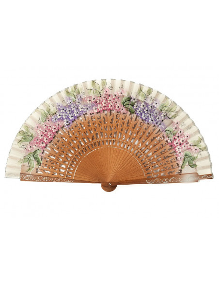 Abanico Calado Lilas