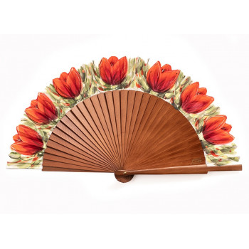 Abanico Tulipanes Rojos
