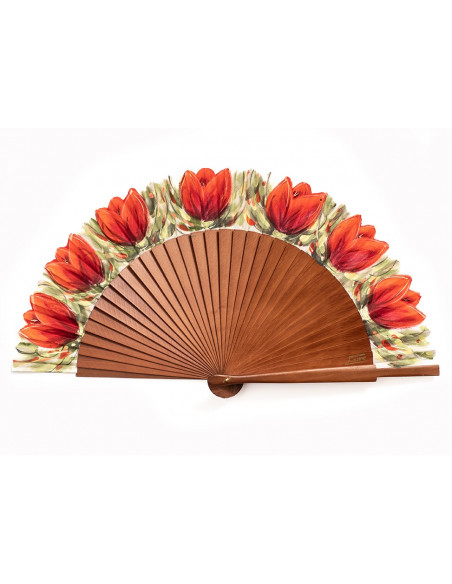 Abanico Tulipanes Rojos