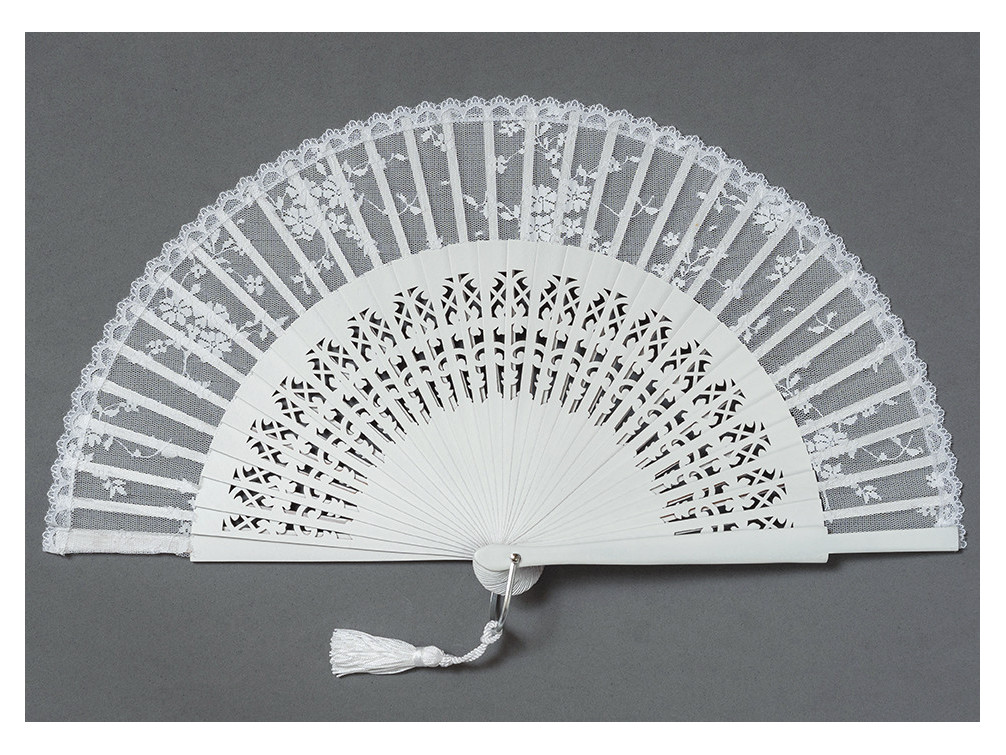 Abanico Novia Ana Blanco Roto