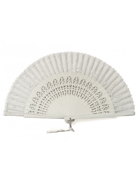 Abanico Novia Ana Blanco Roto