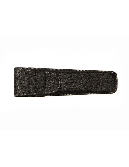 Funda Piel 21 cm Negra Rugosa