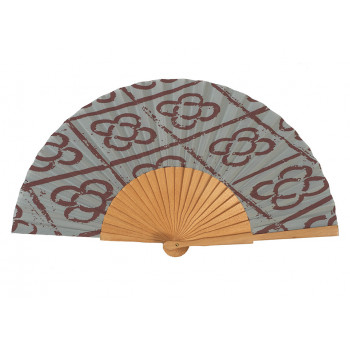Abanico Artemisa Gris