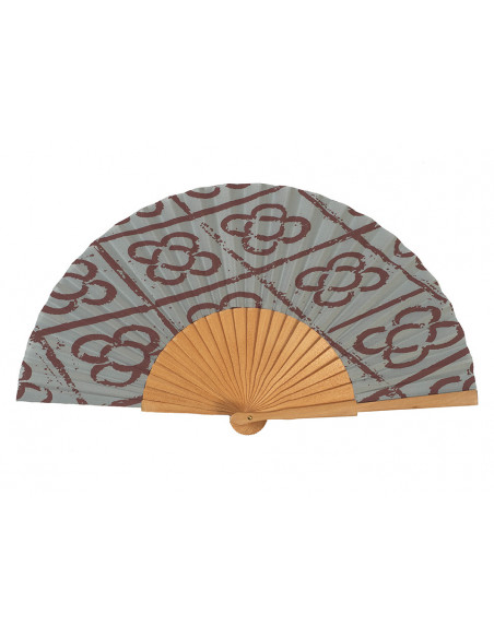 Abanico Artemisa Gris