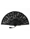 Abanico Encaje Prado Negro