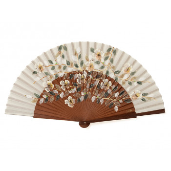 Abanico Peral Jardín Marfil