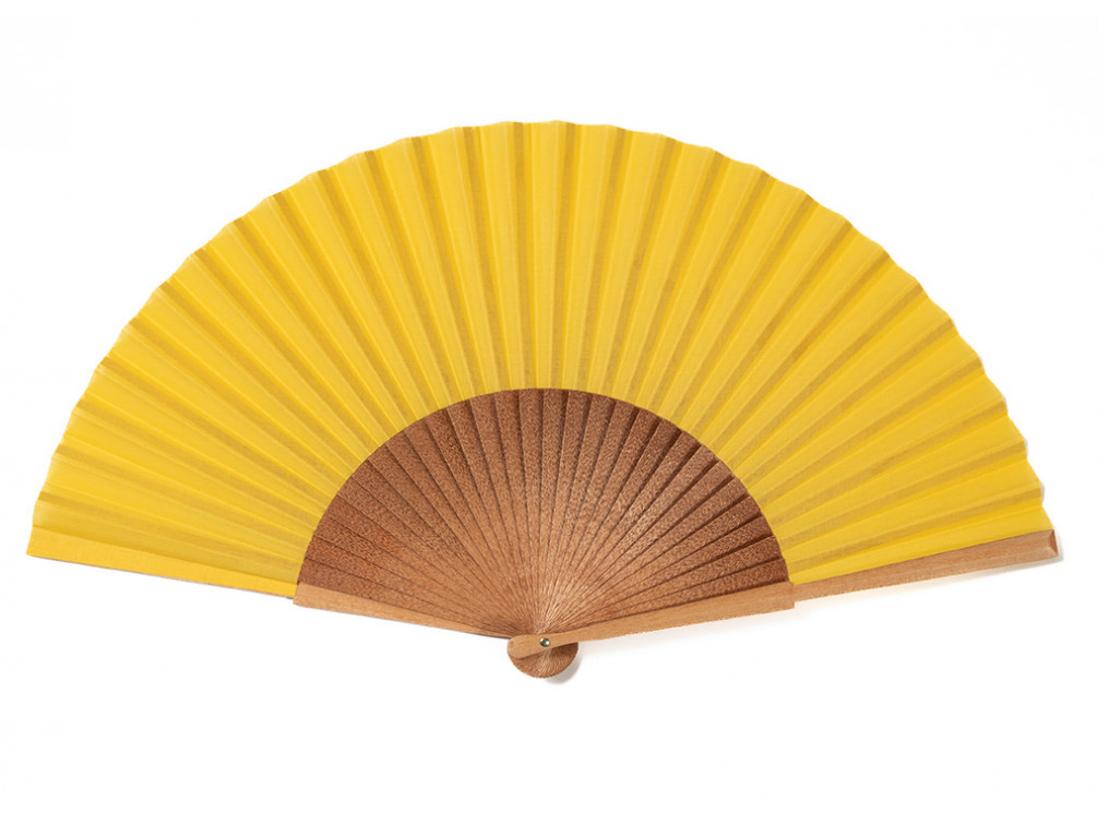Abanico Pericón Baena Amarillo