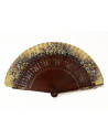 Abanico Sapeli Lorenza Marrón