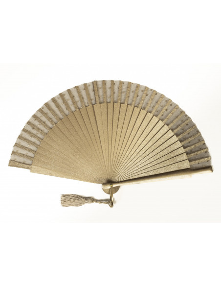 Abanico Luna Oro Mini