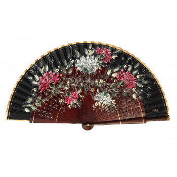 Abanico Hortensia Negro