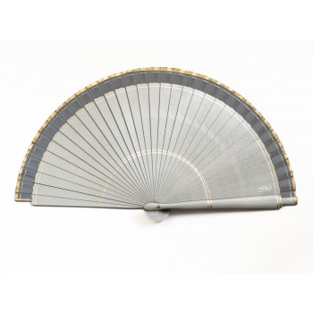 Abanico Feria Plata Mini