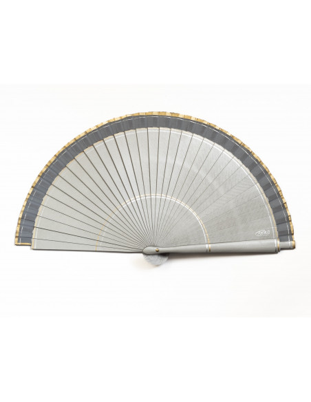 Abanico Feria Plata Mini