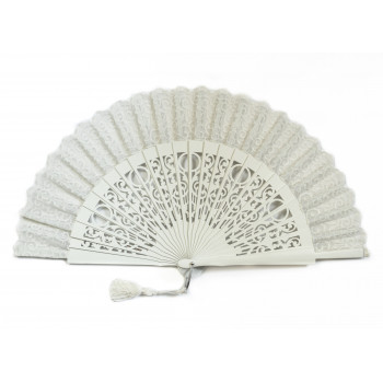 Abanico Novia Blonda