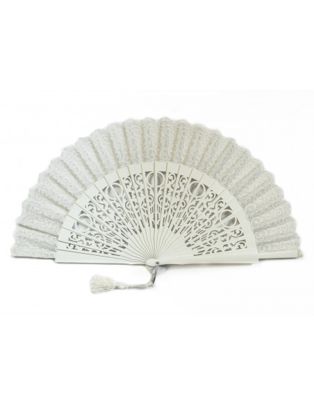 Abanico Novia Blonda