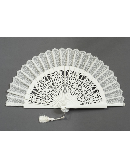 Abanico Novia Blonda