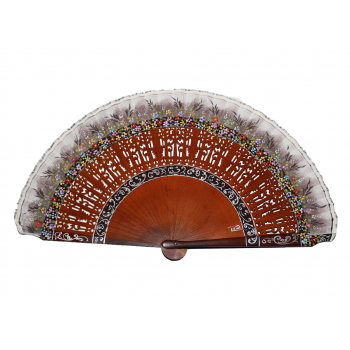 Abanico Sapelly Carmonita Gris