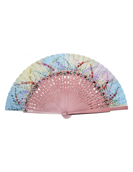 Abanico Florencia Rosa