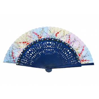 Abanico Florencia Azul