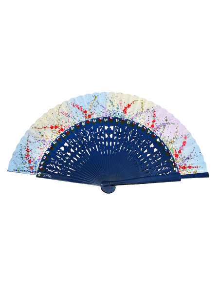 Abanico Florencia Azul