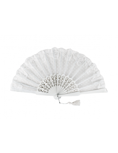 Abanico Novia Plumeti BLANCO