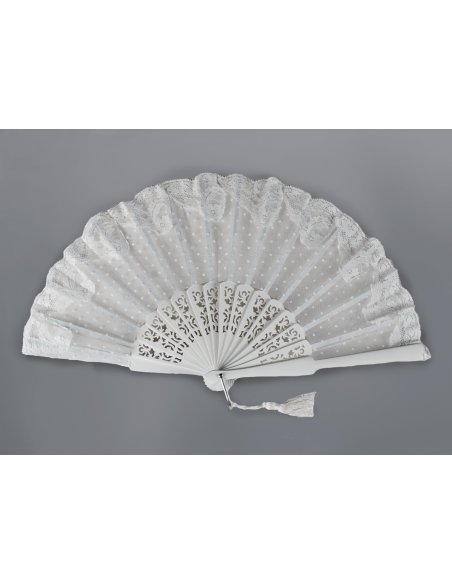 Abanico Novia Plumeti BLANCO