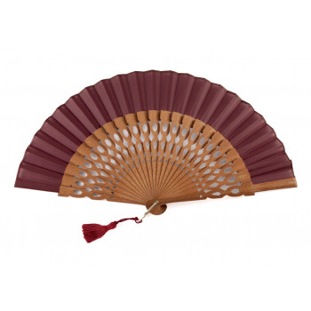 Abanico Ceremonia Granate