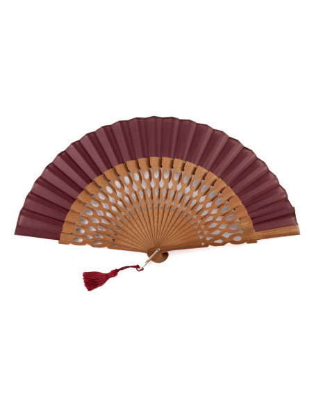 Abanico Ceremonia Granate