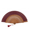 Abanico Ceremonia Granate