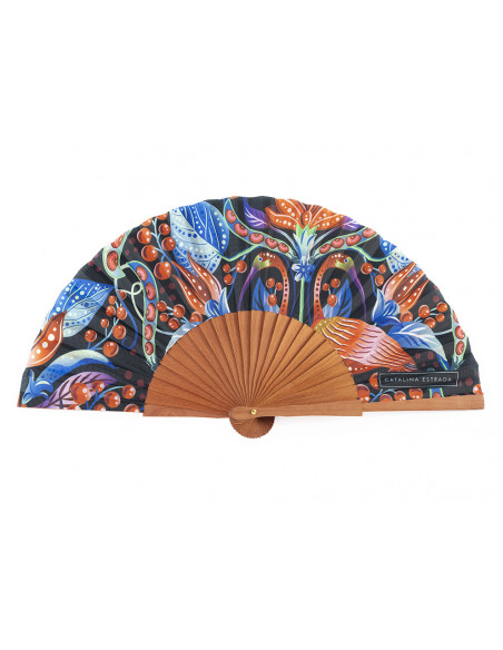 Abanico Frijol Escarlata Negro