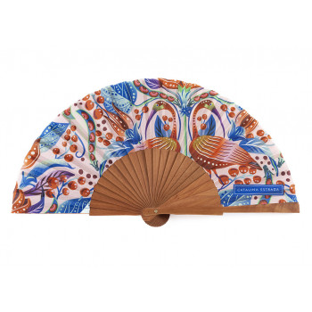 Abanico Frijol Escarlata Blanco