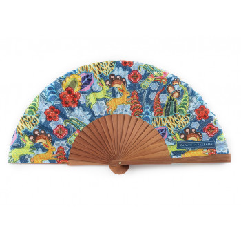 Abanico Paraíso Azul