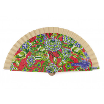 Abanico Hortensia Marfil