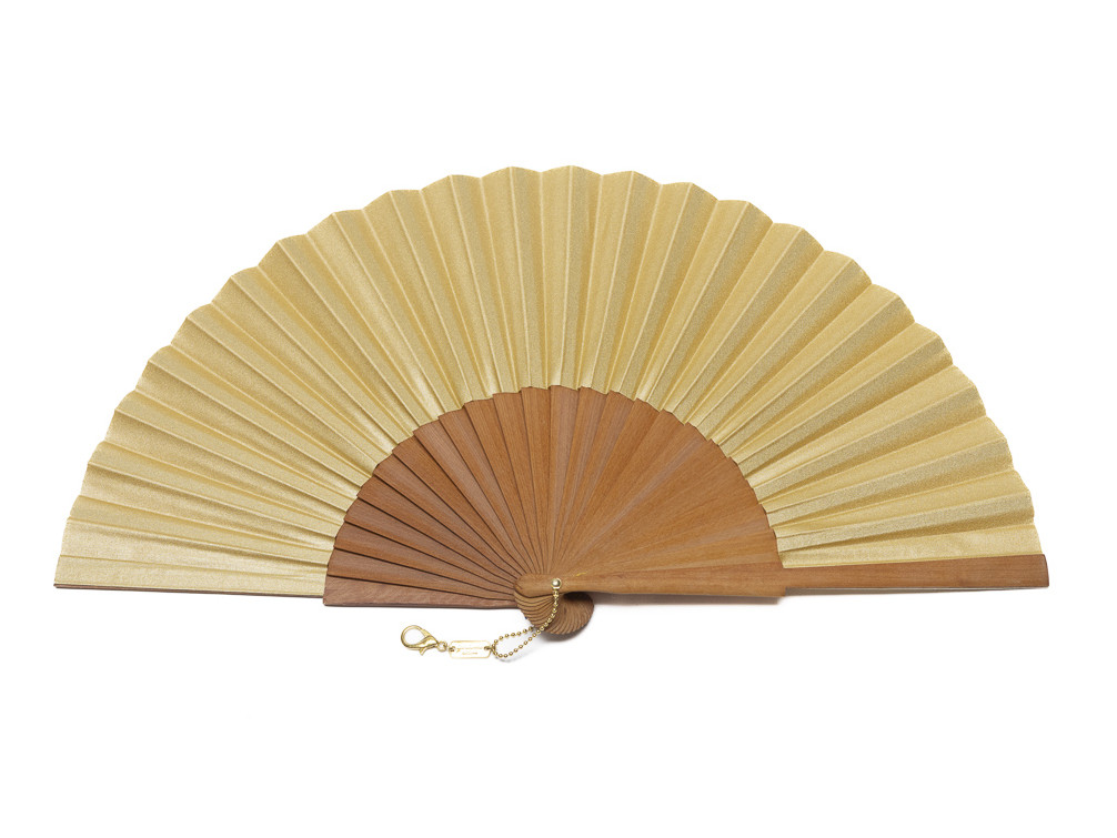 Abanico Pulido Dorado