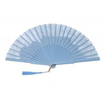 Abanico Asteria Azul Cielo