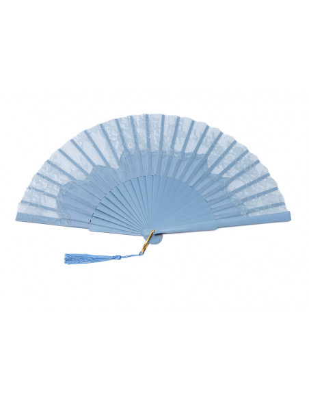 Abanico Asteria Azul Cielo