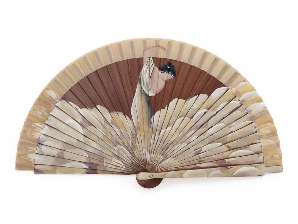 Abanico de Bailaora Crema