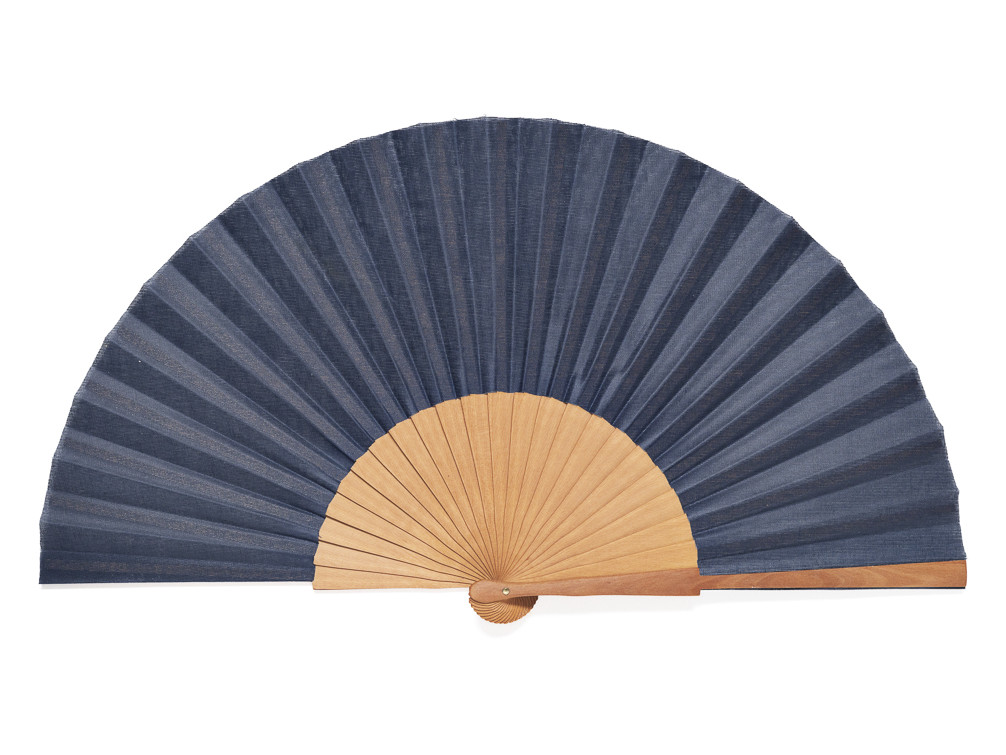 Abanico Pericón Liso Marino