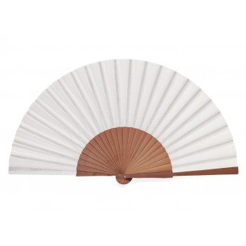 Abanico Pericón Liso Blanco