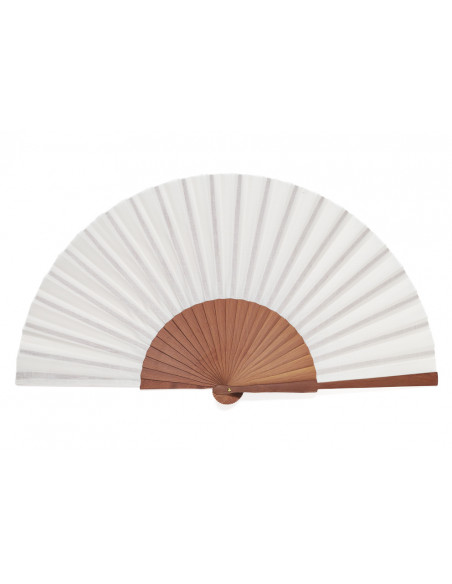 Abanico Pericón Liso Blanco