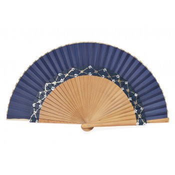 Abanico Tira Florecillas Marino