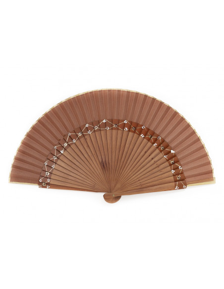 Abanico Tira Florecillas Avellana