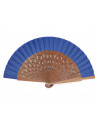 Abanico Calado Lunares Azul