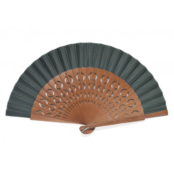 Abanico Calado Lunares Verde