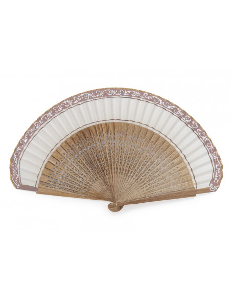 Abanico Roble Calado Natural