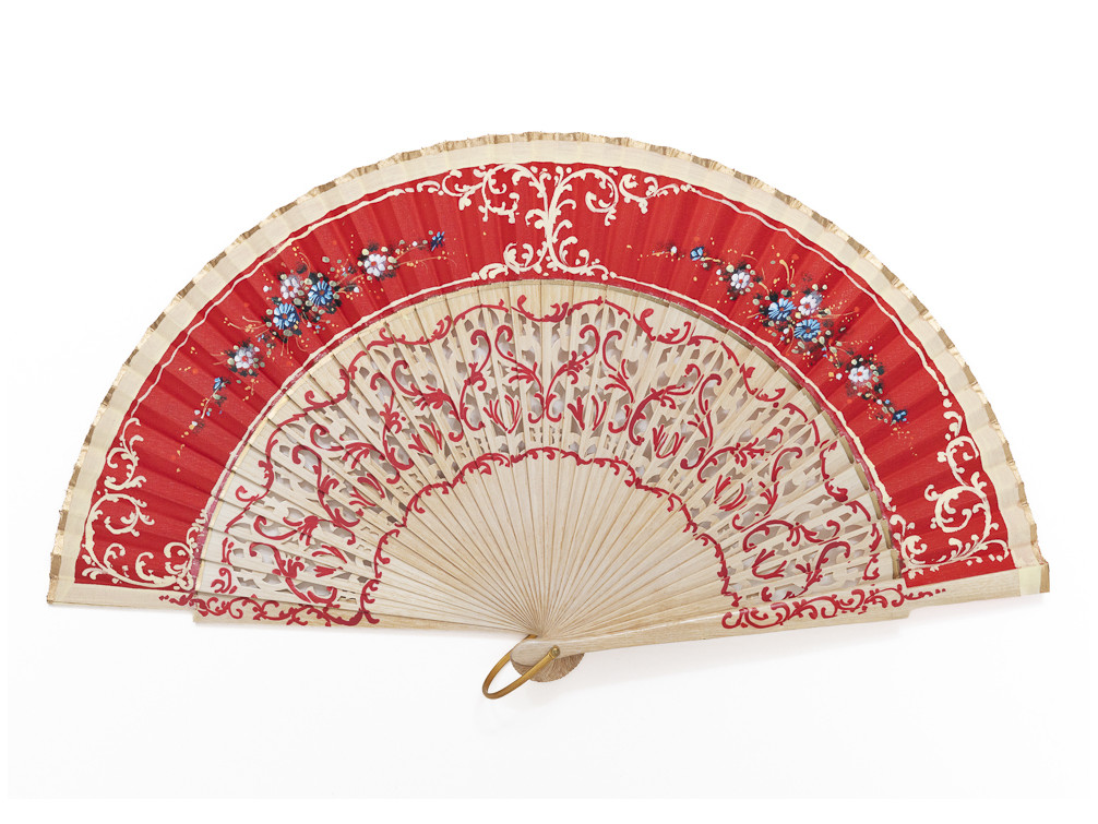Abanico Ruedo Rojo